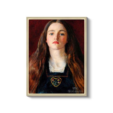 John Everett Millais : Portrait of Sophie Gray 1857 Canvas Gallery