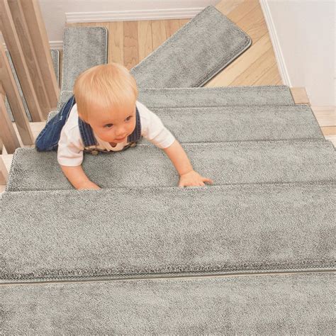 Amazon.com: PURE ERA Carpet Stair Treads Ultra Plush Soft Bullnose