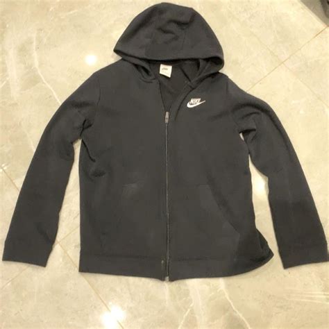 Black nike tracksuit Worn once 158-170cm XL JUNIORS - Depop