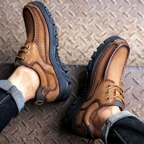 Men's Genuine Leather Outdoor Shoes – SpringLime