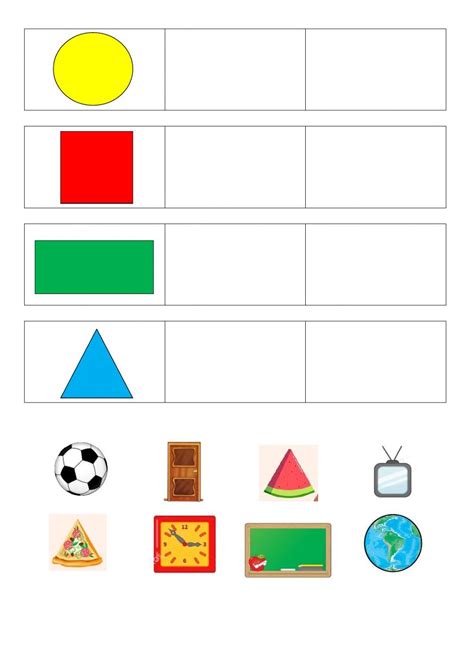 Formas Geométricas interactive and downloadable worksheet. You can do the exercises online or d ...