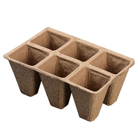 20 Pack Peat Pots, 120 Cells Biodegradable Seed Starter Pots, Peat Pots