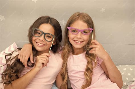 Premium Photo | Girls party for two happy little children little