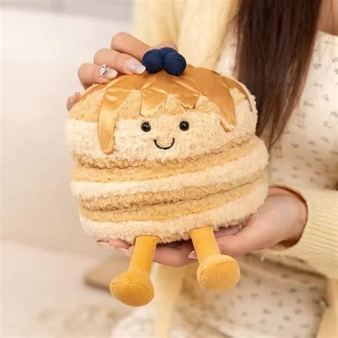 amuseables fran pancakes soft plush stuffed toy birthday gift  tag