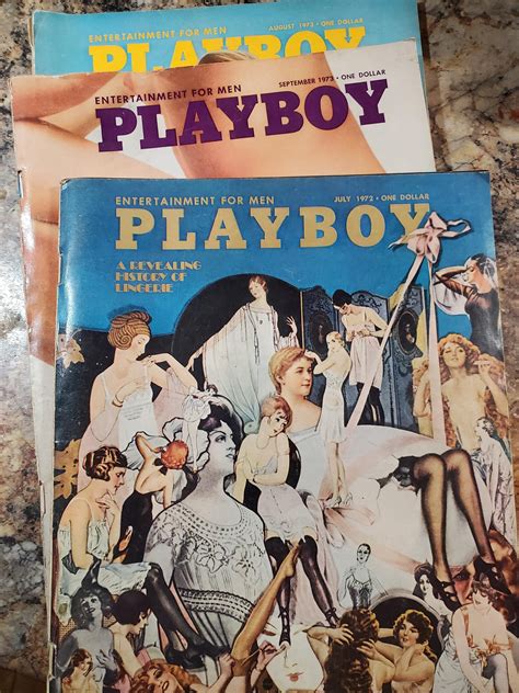 Vintage Playboys (60s-70s) with cut pages but centerfolds in good