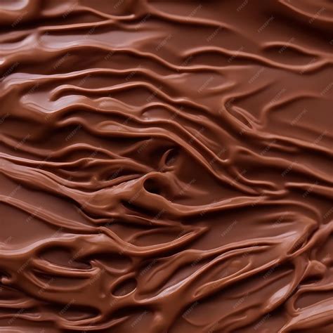 Premium AI Image | CloseUp Texture of Chocolate Icing