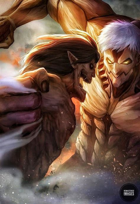 Eren vs Reiner HD phone wallpaper | Pxfuel
