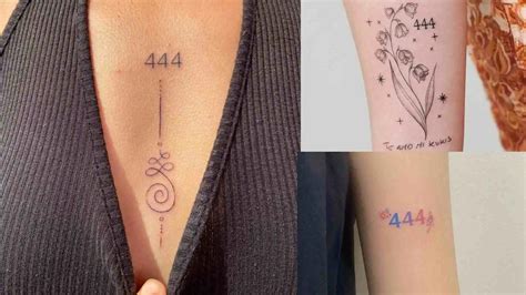 69 Captivating 444 tattoos with Meaning in 2024