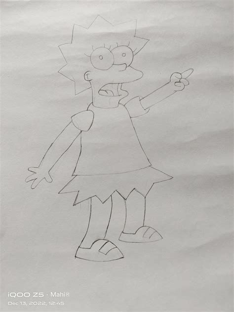 How to draw a Lisa Simpson Step by Step