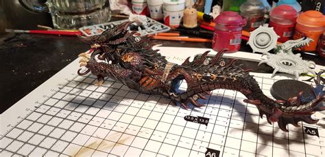 Magmadroth WIP. C&C appreciated. : ageofsigmar