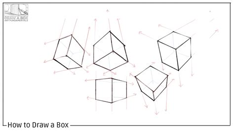 Drawing Boxes In Perspective at PaintingValley.com | Explore collection of Drawing Boxes In ...