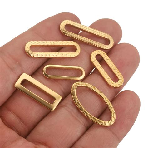 Овальные круглые рамки из нержавеющей стали, 25 мм, 20 шт | AliExpress
