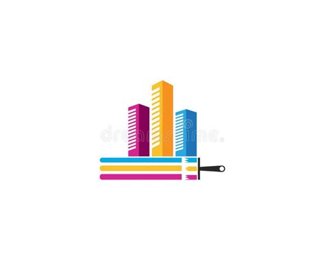 Building Paint Logo Design Vector Stock Vector - Illustration of tool ...