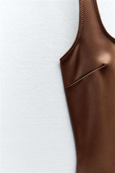 ZARA АТЛАСНОЕ ПЛАТЬЕ-КАМЗОЛ 3152/306 купить в Москве | Доставка по России.