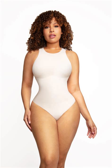 Custom Service Black Bodysuit - One Piece Thong Shapewear