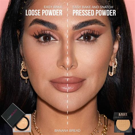 huda beauty easy bake  snatch pressed brightening setting powder