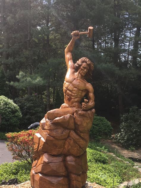 Statue of self made man -metal decor|garden art sculpture