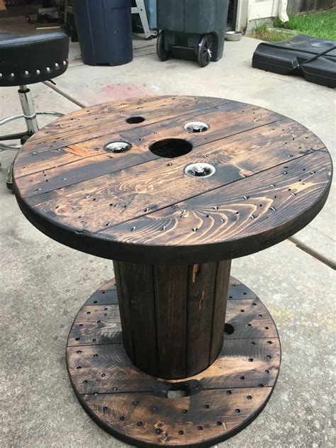 Wire Spool Coffee Table A0F