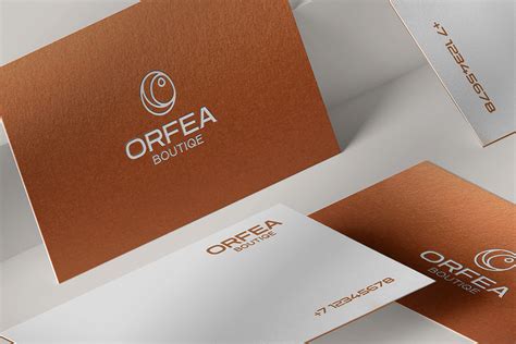 ORFEA логотип для магазина коктейльных платьев on Behance