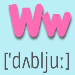Буква W английского алфавита