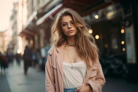 Premium Photo | Woman with a bag on her shoulder