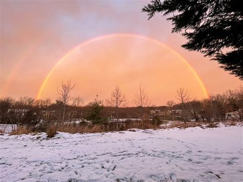 rainbow winter snow  photo  pixabay pixabay