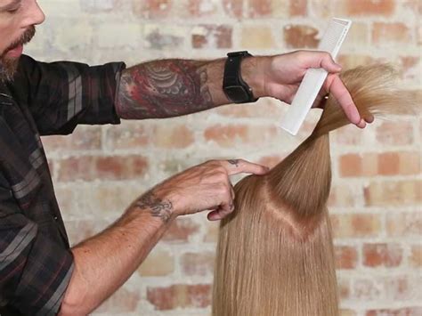 how to trim layered hair