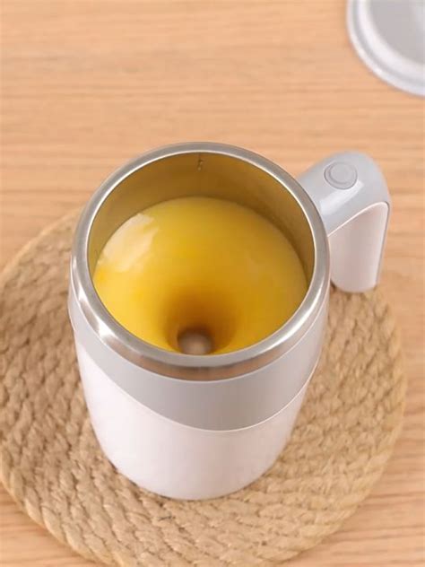 ml stainless steel  stirring mug auto mixing coffee cup smart