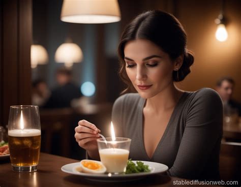 Person Consuming Healthy Food | Stable Diffusion Online