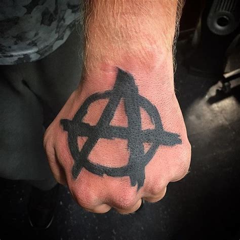 Tattoo Meaning with the Anarchy Symbol | BlendUp | Hand tattoos ...