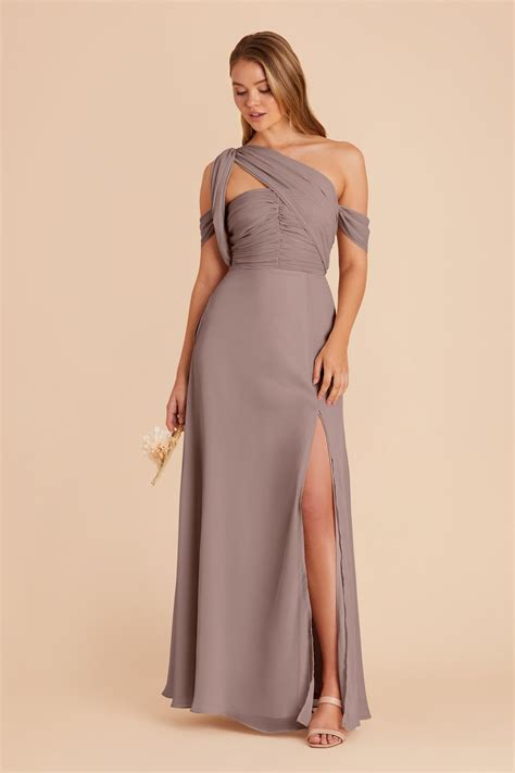 Bridesmaid Dress Color Swatch - Chiffon in Toffee | Birdy Grey
