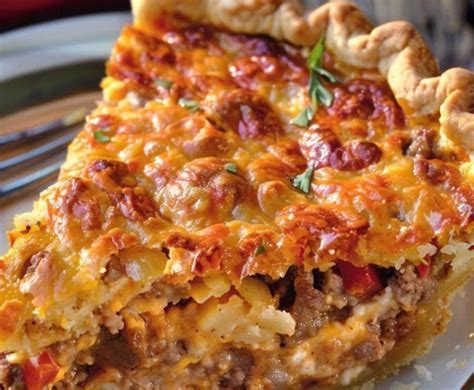 cheesy beef  vegetable pie whyrecipenow