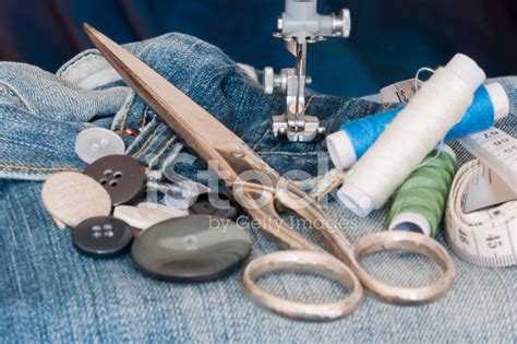 Sewing Machine With Textiles Stock Photo | Royalty-Free | FreeImages