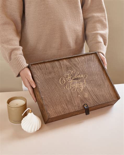 Деревянная коробка L-BOX Brown. Заказать и купить подарочные деревянные ...