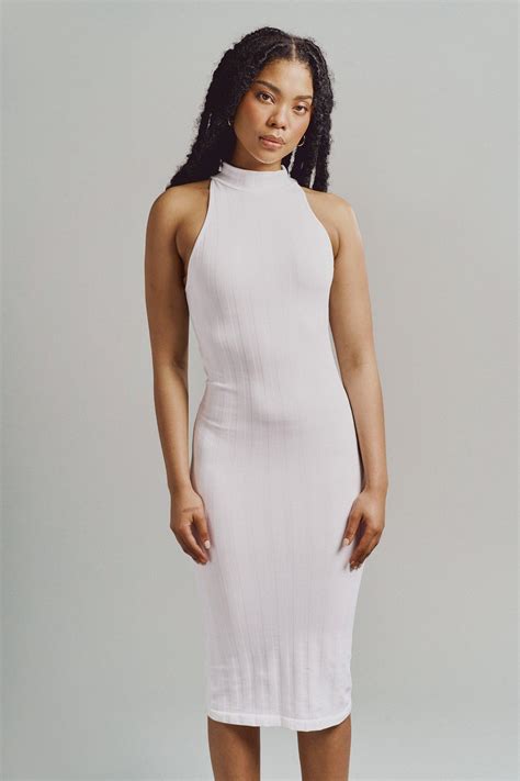 Seamless Turtle Neck Bodycon Dress