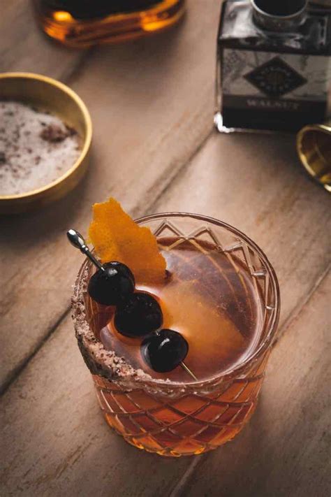 Easy Black Walnut Old Fashioned or Manhattan Cocktail - Pretty Delicious Life