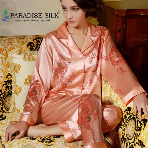 Pijama De Seda Pura - Conjunto de pijama de seda de lujo para mujer, ropa de dormir 100% pura ...