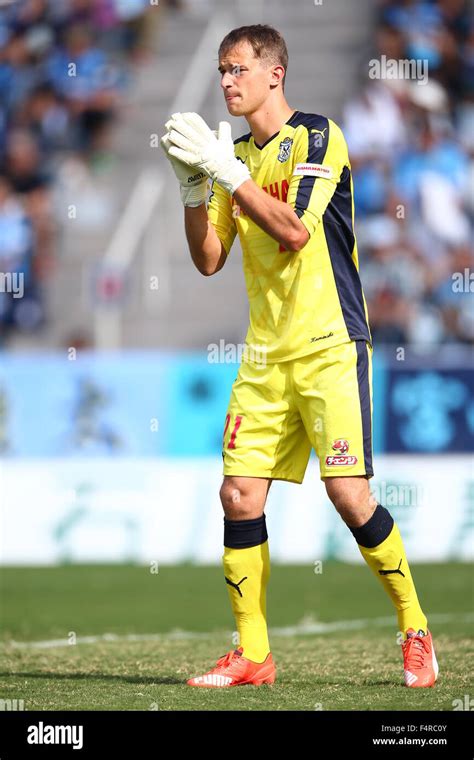 Shizuoka, Japan. 18th Oct, 2015. Krzysztof Kaminski (Jubilo) Football ...