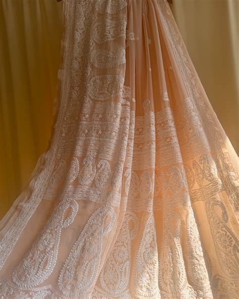 AriAA Chikankari | Gorgeous Semi stitched viscose Pearl embellished in