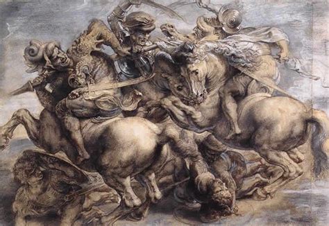 «Битва при Ангиари» (итал. Battaglia di Anghiari), 1503—1506 гг ...