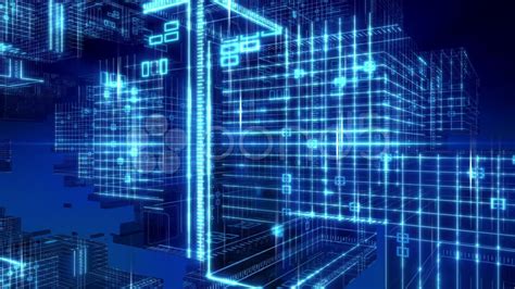 Digital Computer Grid Matrix Technology. Stock Footage - YouTube