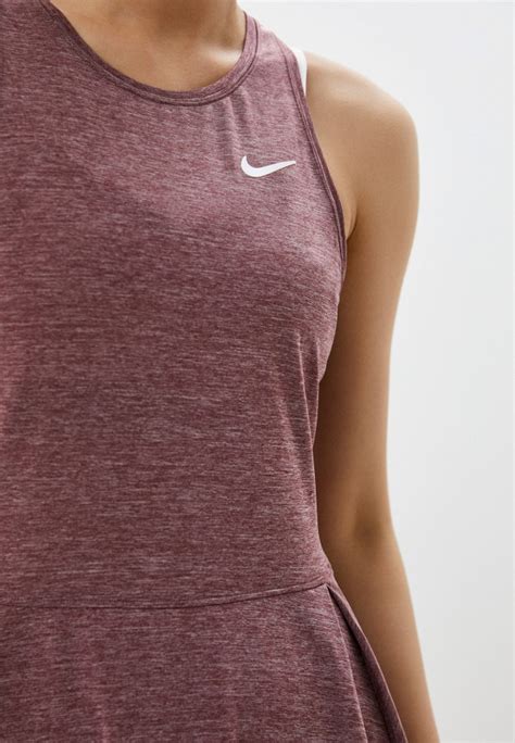 Платье Nike W NKCT DF ADVTG DRESS, цвет: бордовый, RTLABZ819201 ...