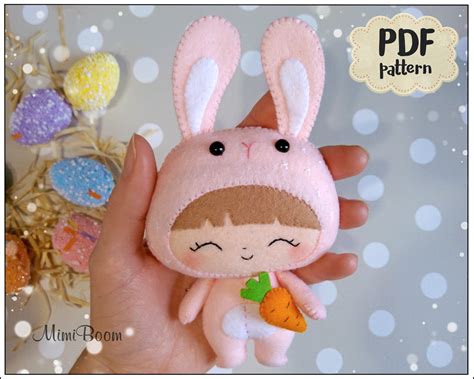 Felt Bunny Pattern PDF Easter Bunny Pattern PDF Pattern Bunny - Etsy