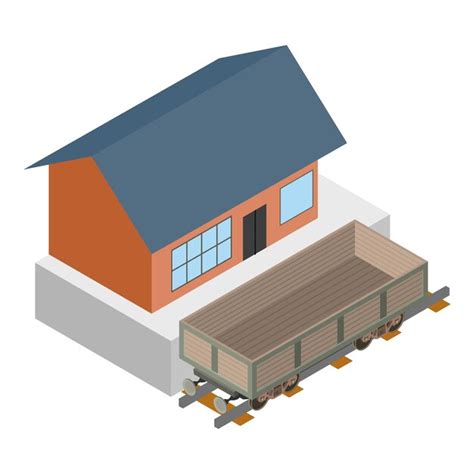 premium vector open wagon icon isometric illustration  open wagon