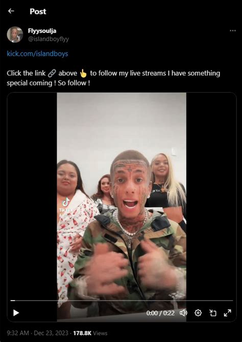 "Big Kick stream soon": The Island Boys have announced that they will