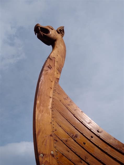 Viking Ship Dragon Small Viking Dragon Ship Model 3D Printed