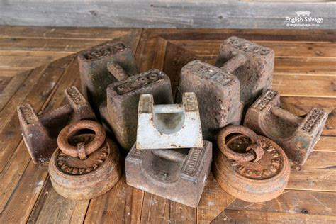 Vintage cast iron weights