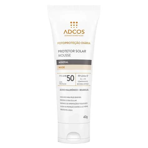 protetor solar mousse mineral nude fps   pague menos