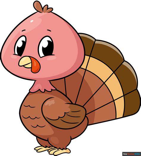 how to draw an easy turkey