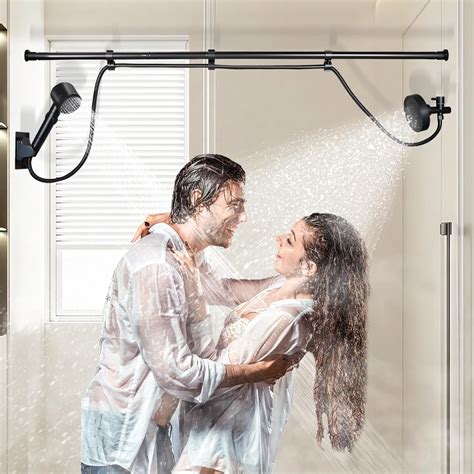 DEVA FRONSA Double Shower Head for 2 People, Dual Shower Heads for